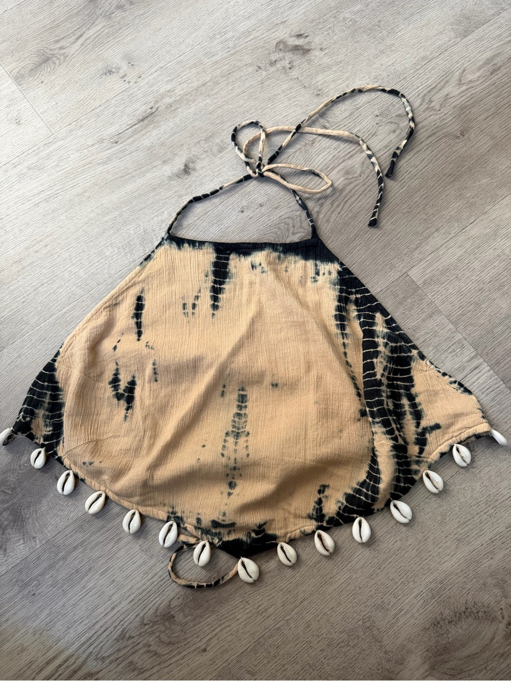 Urban Outfitters backless cowrie shell crop top